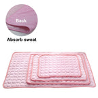 Dog Mat Cooling Summer Pad Mat For Dogs Cat Blanket Sofa Breathable Pet Dog Bed Summer Washable For Small Medium Large Dogs Car