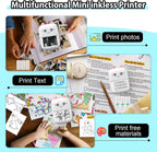 C9 MINI Portable Thermal Printer Wireless Label Memo Machine 200dpi Bluetooth Inkless Pocket Printer Phone Notes Printing Paper